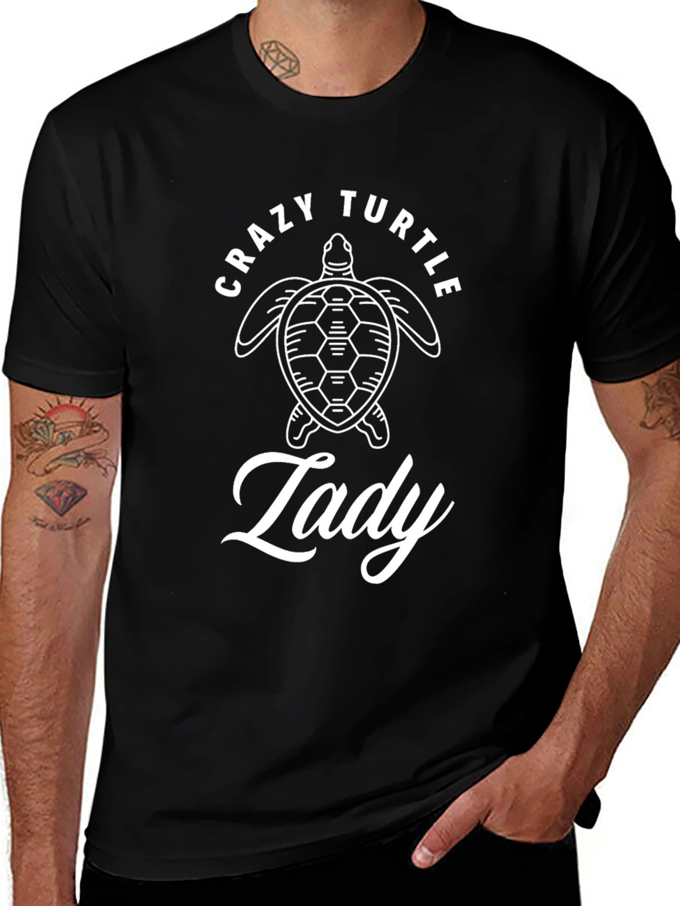 Crazy Turtle Lady Graphic T-Shirt