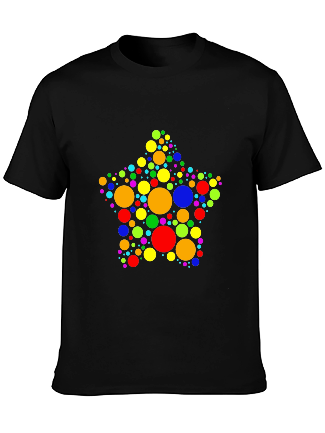 Colorful Polka Dot Star Graphic Tee