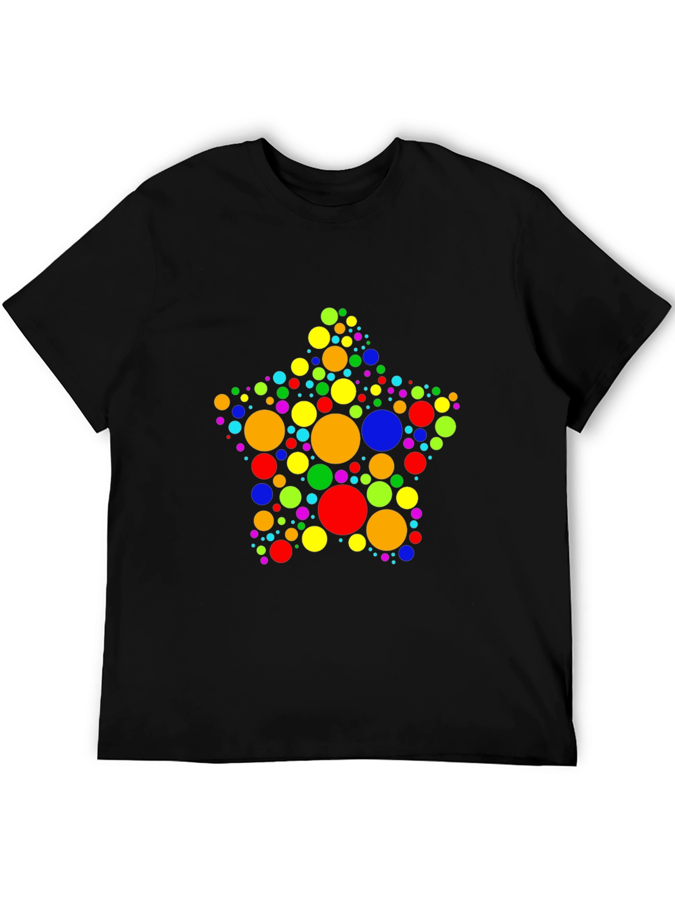 Colorful Polka Dot Star Graphic Tee