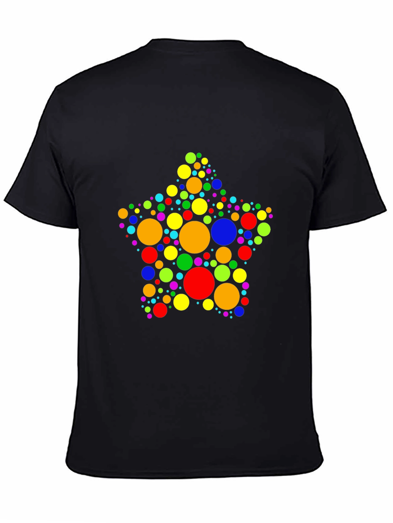 Colorful Polka Dot Star Graphic Tee