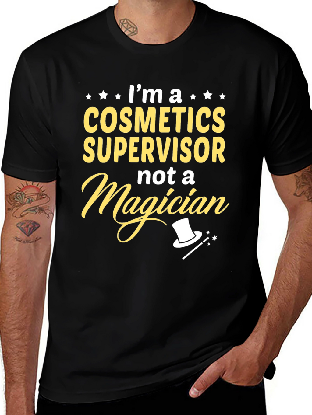 Cosmetics Supervisor T-Shirt - Funny Magician Graphic Tee