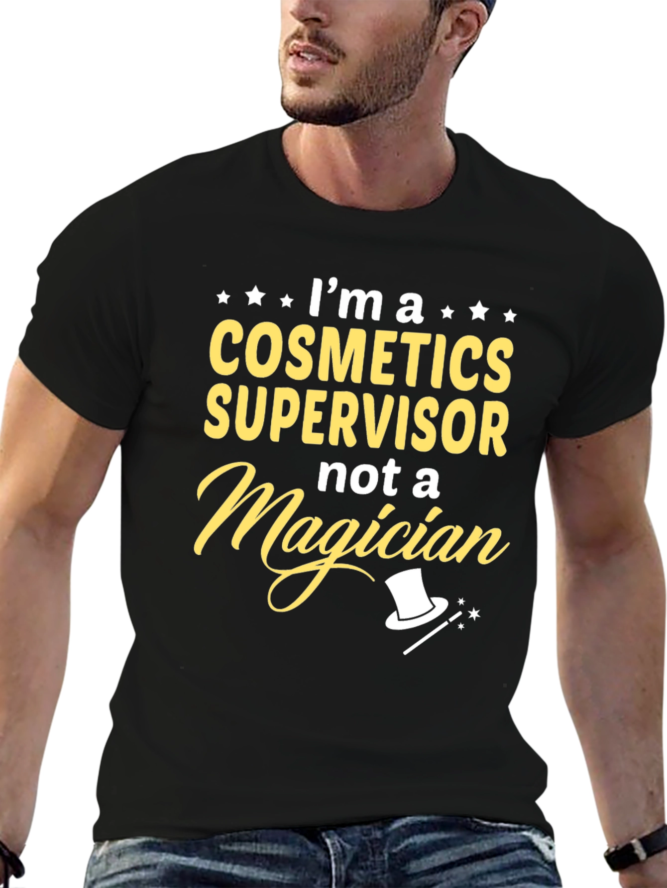 Cosmetics Supervisor T-Shirt - Funny Magician Graphic Tee