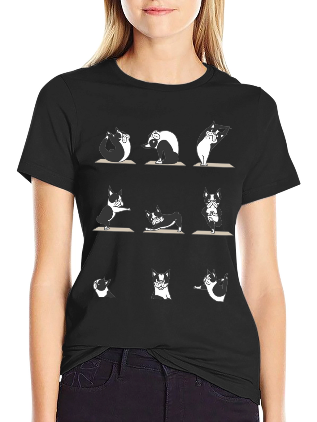 Yoga Dog Graphic Tee - Relax in Style