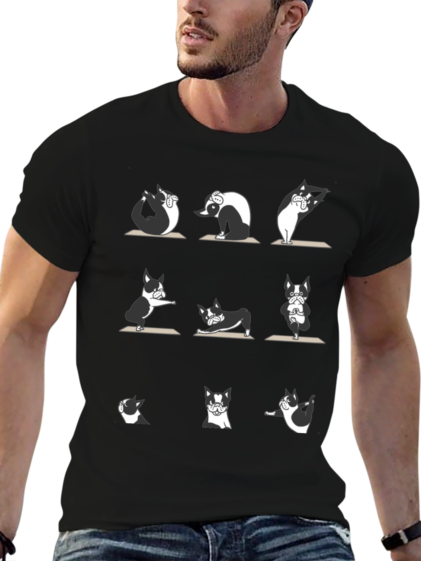 Yoga Dog Graphic Tee - Relax in Style