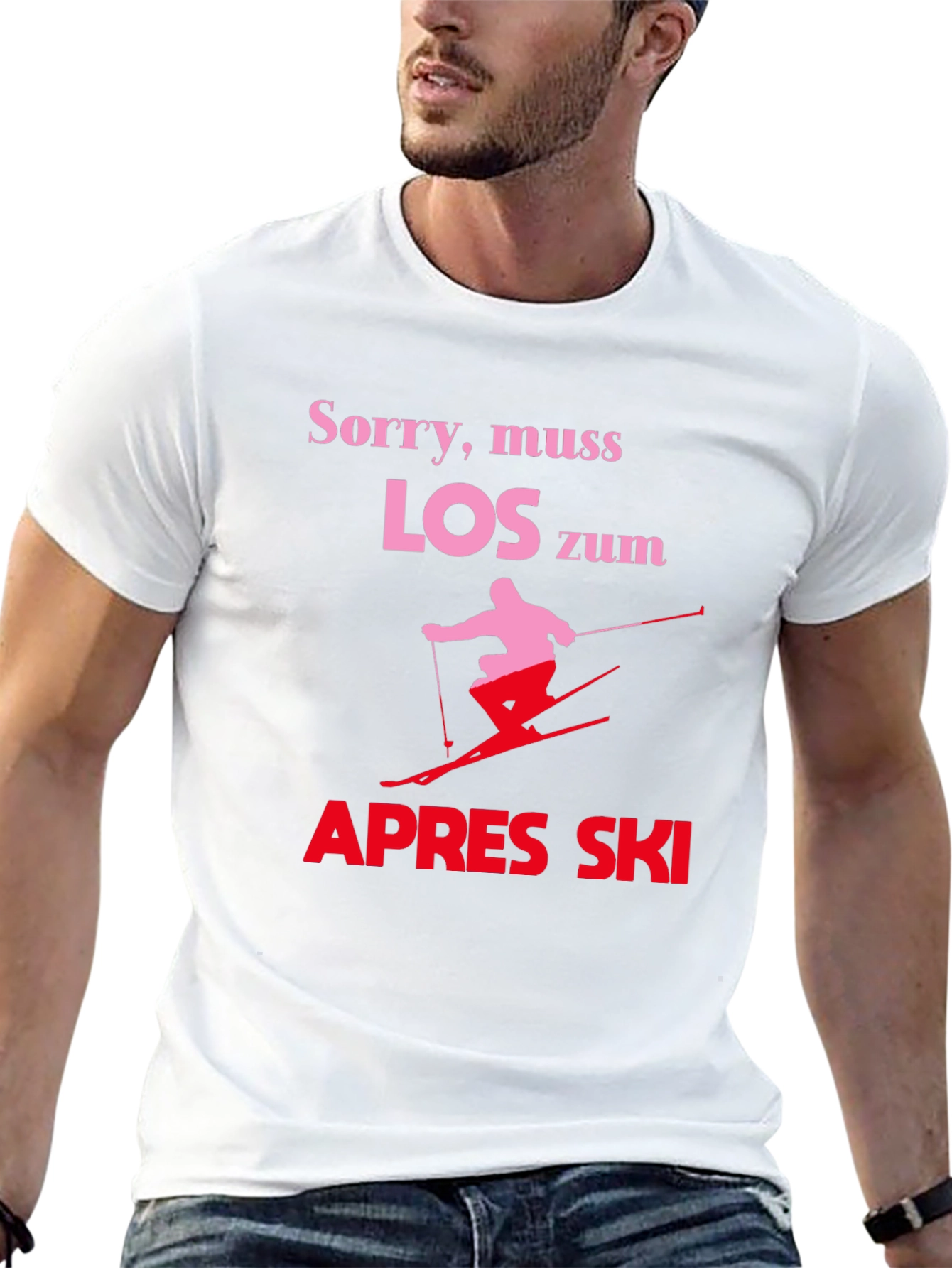 Apres Ski T-Shirt - Skiing Design Tee