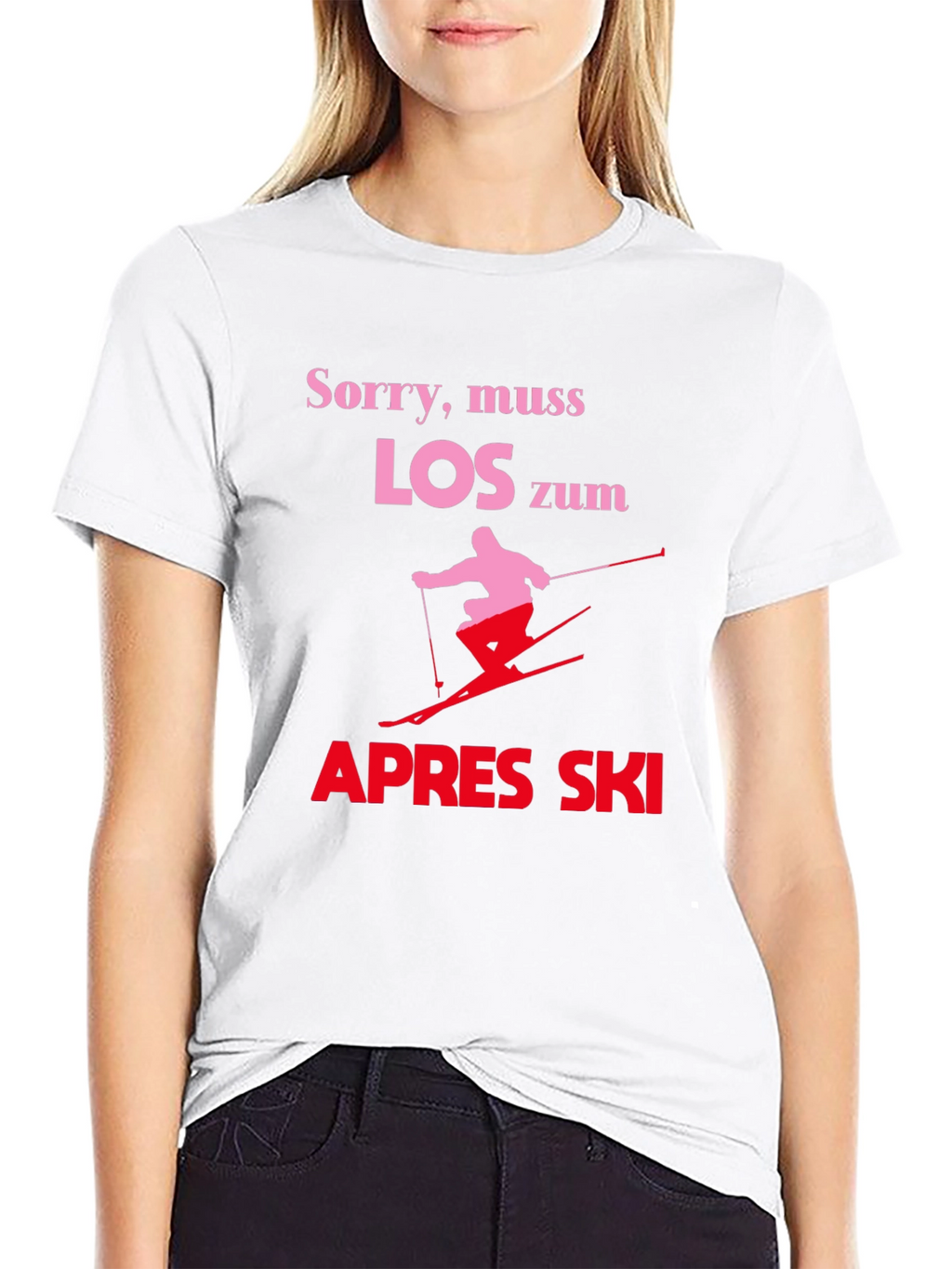 Apres Ski T-Shirt - Skiing Design Tee