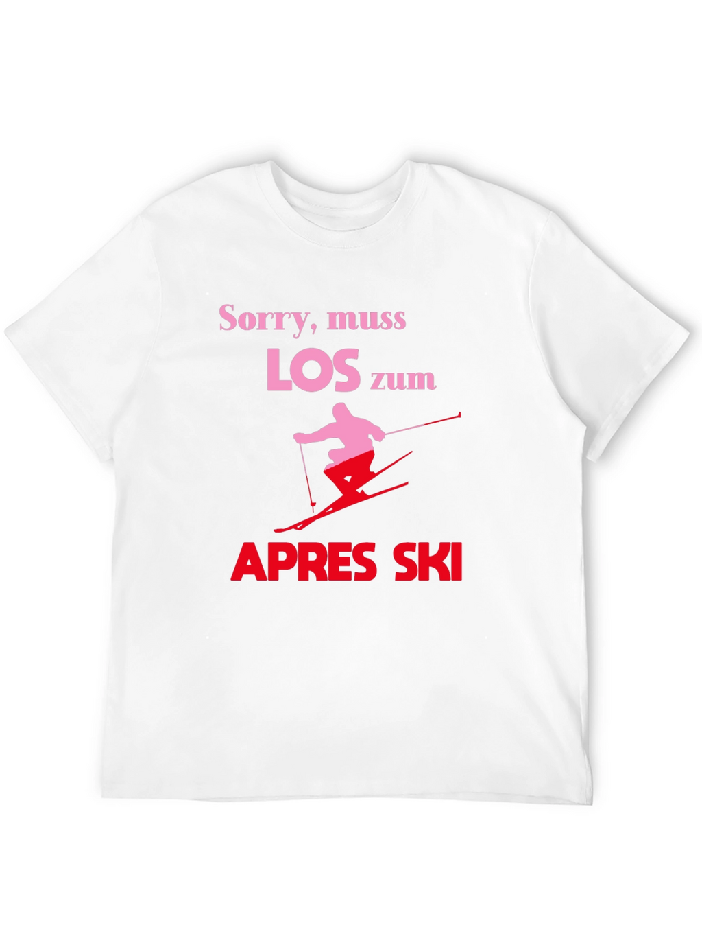 Apres Ski T-Shirt - Skiing Design Tee