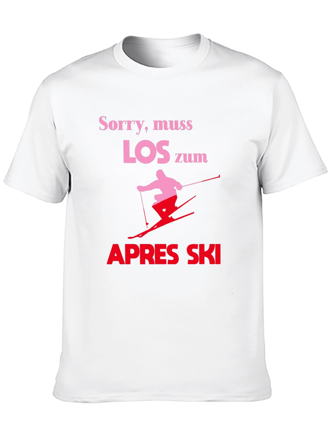 Apres Ski T-Shirt - Skiing Design Tee