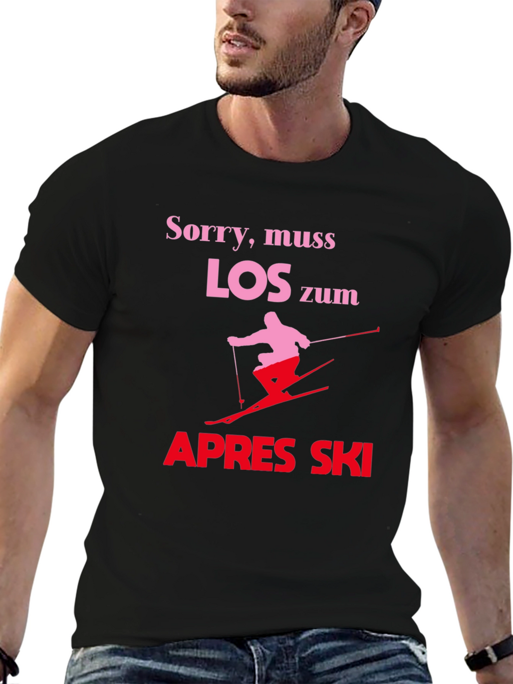 Apres Ski T-Shirt - Skiing Design Tee