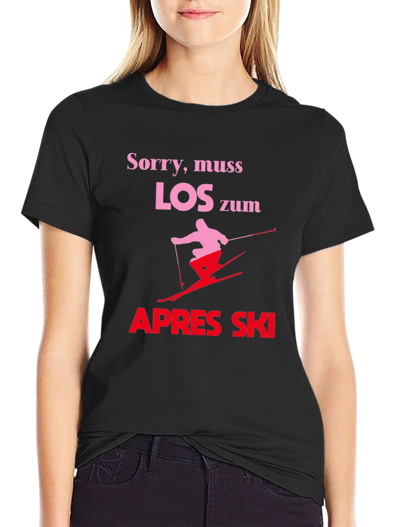 Apres Ski T-Shirt - Skiing Design Tee