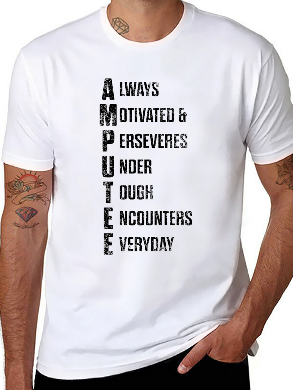 Motivational Amputee Graphic Tee