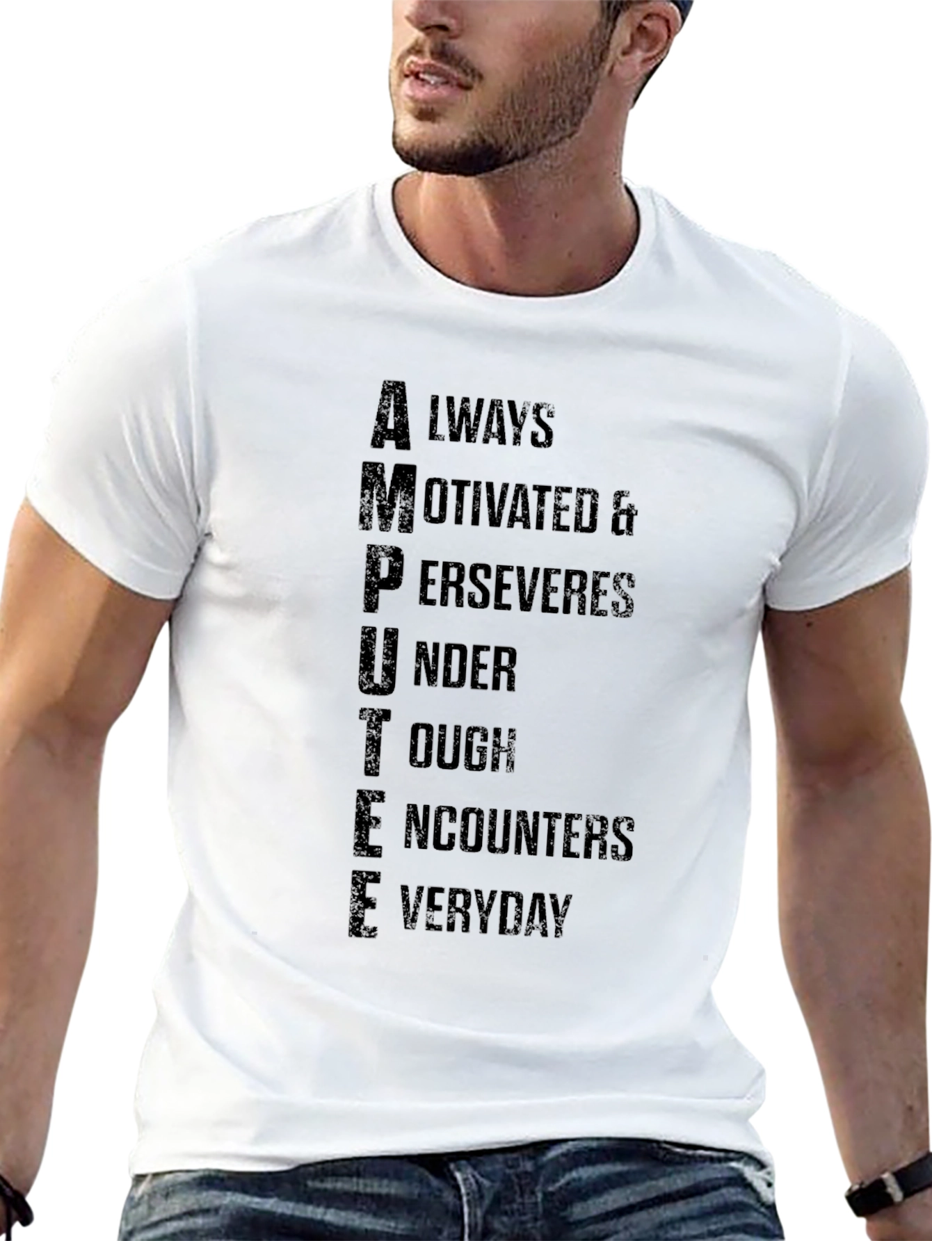 Motivational Amputee Graphic Tee