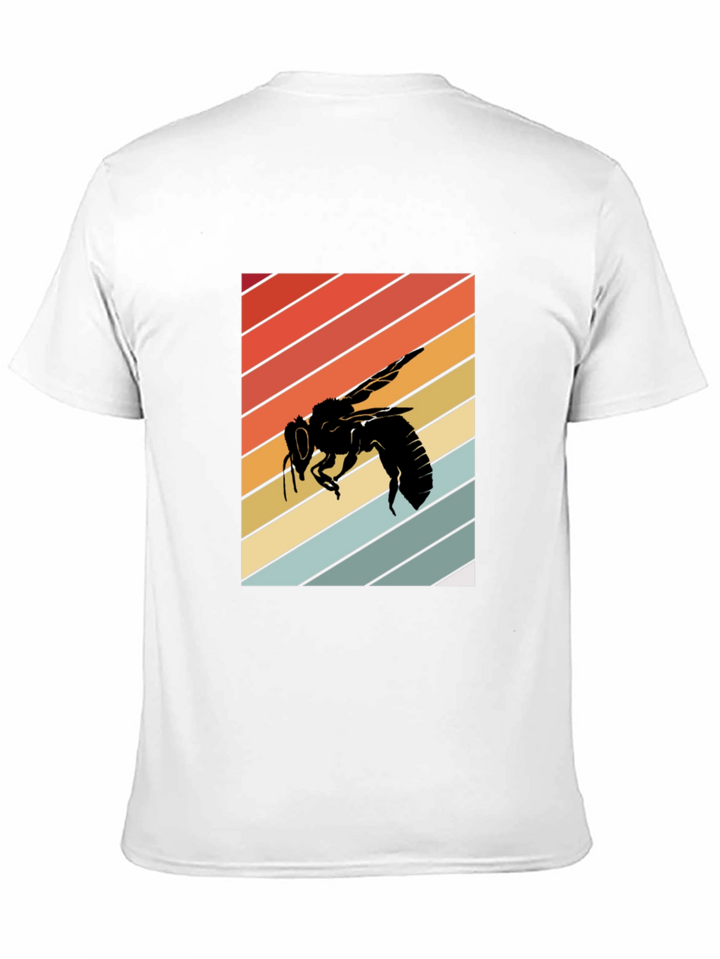 Retro Bee Graphic Tee - Black