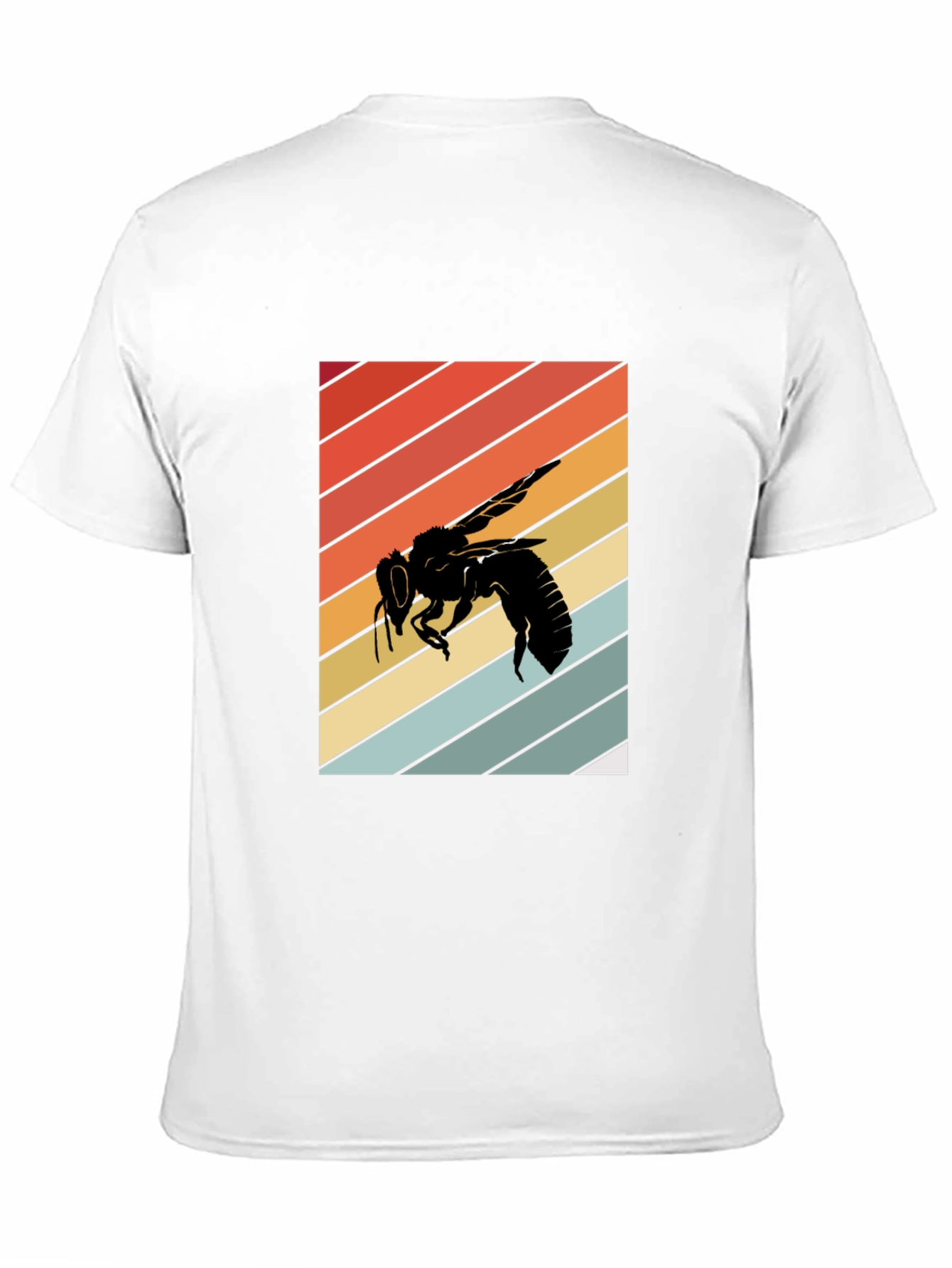 Retro Bee Graphic Tee - Black