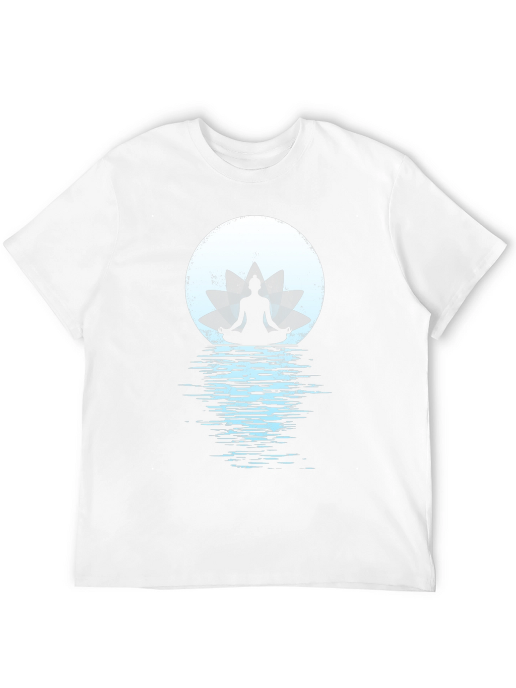 Zen Lotus Moon Meditation Graphic Tee