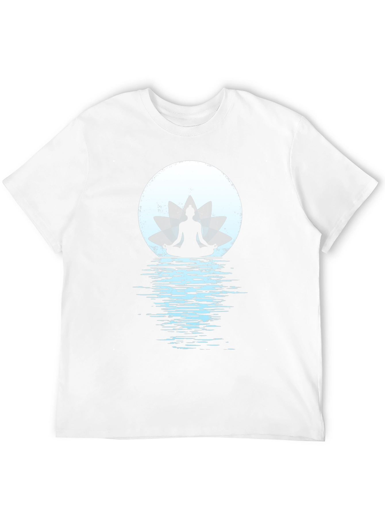 Zen Lotus Moon Meditation Graphic Tee