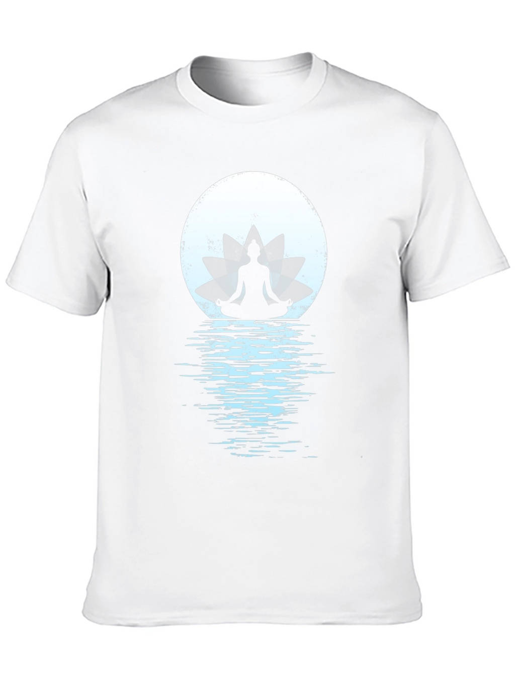 Zen Lotus Moon Meditation Graphic Tee