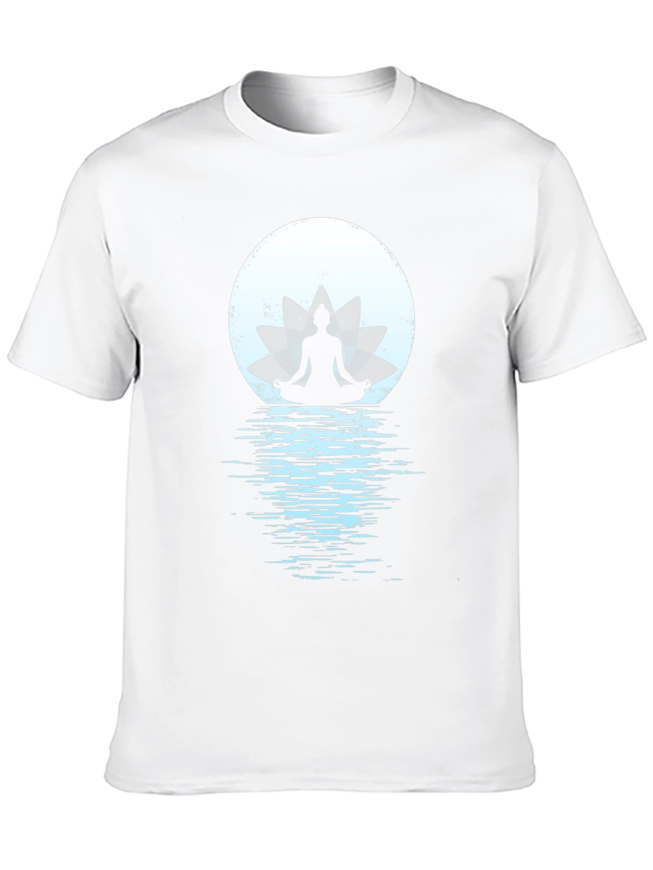Zen Lotus Moon Meditation Graphic Tee