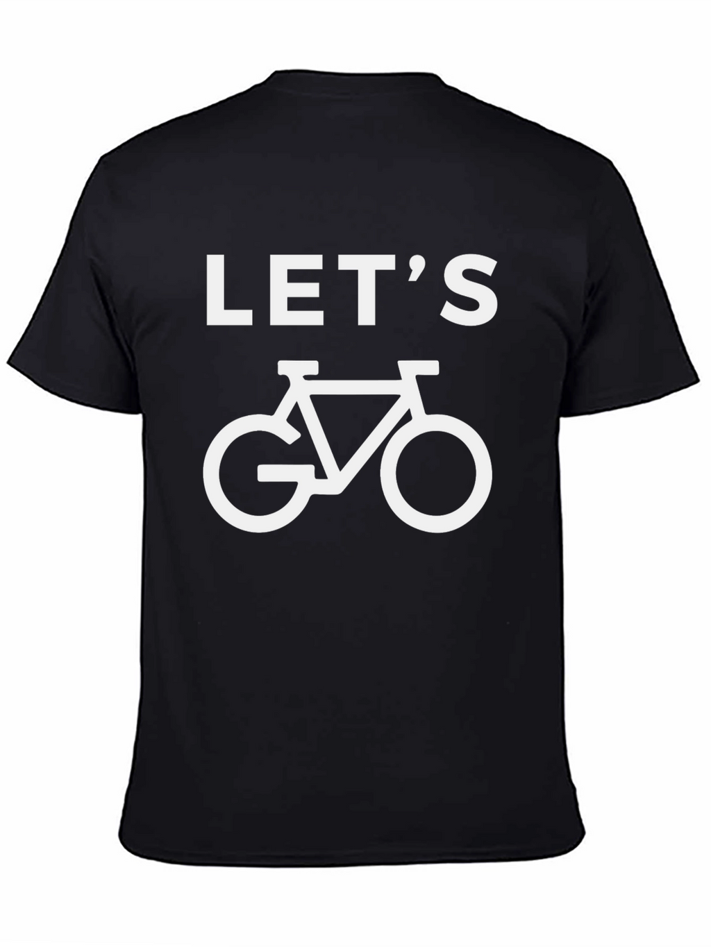 Lets Go Bike Ride T-Shirt - Black Cotton Tee