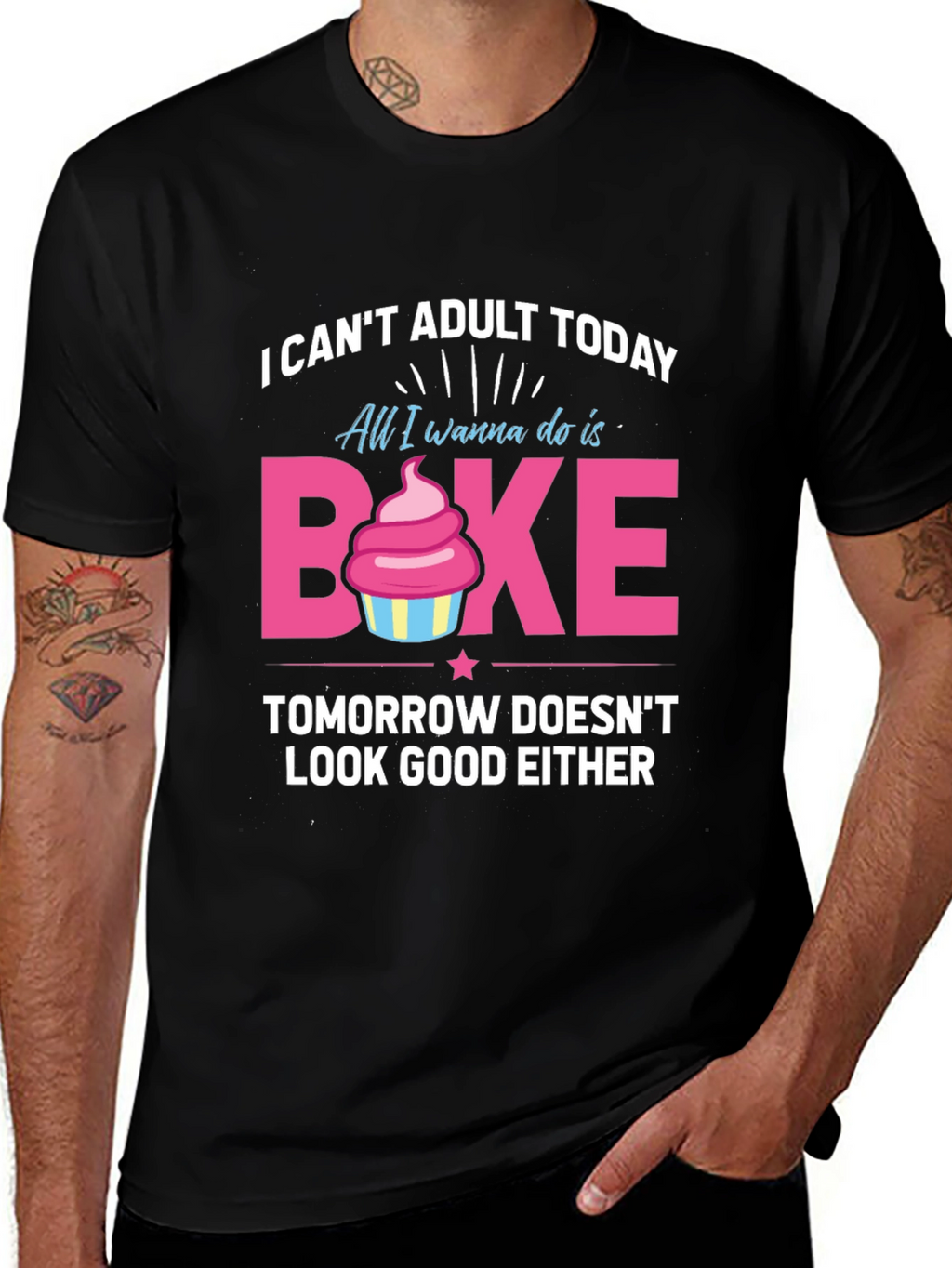 Funny Baking T-Shirt - I Cant Adult Today