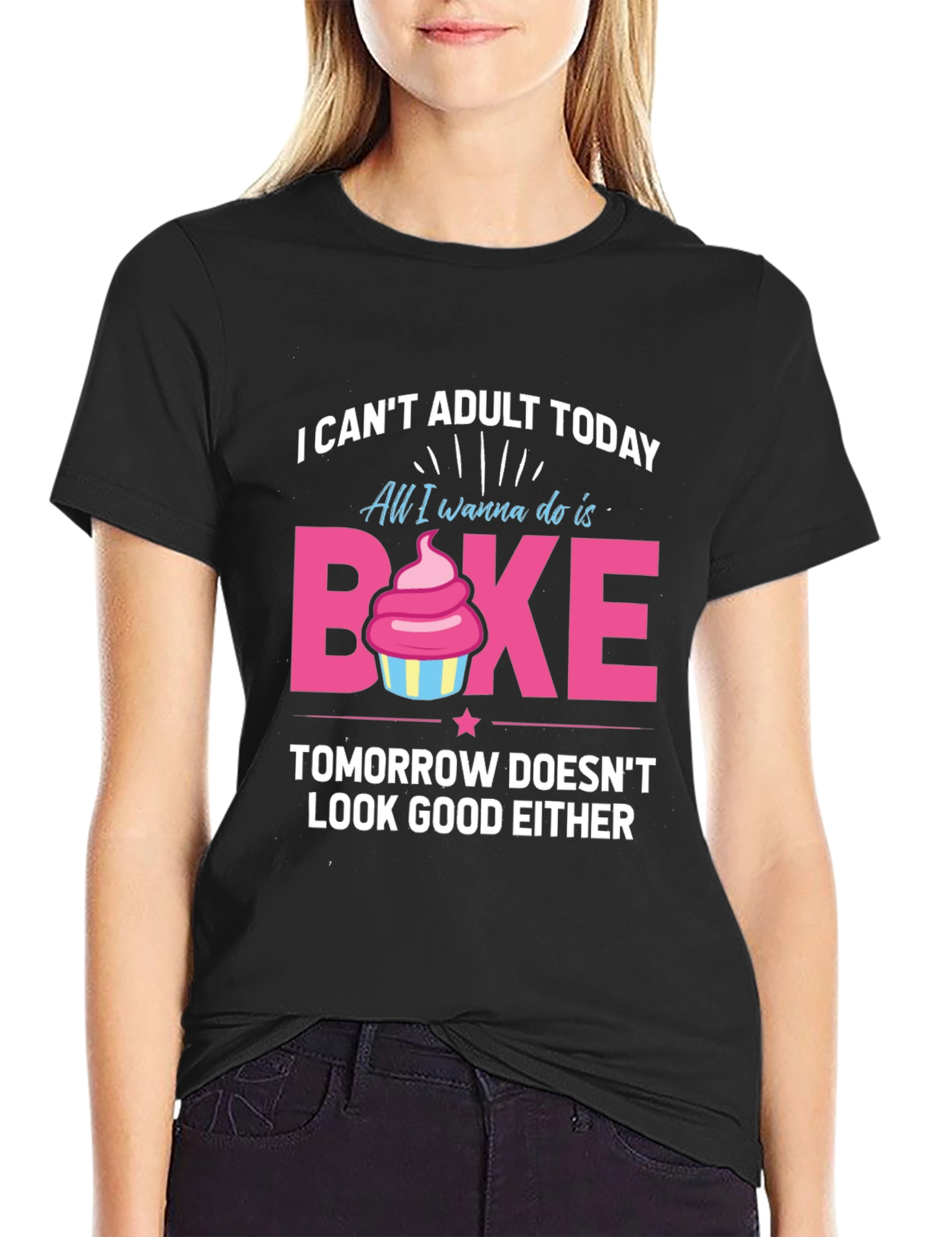 Funny Baking T-Shirt - I Cant Adult Today