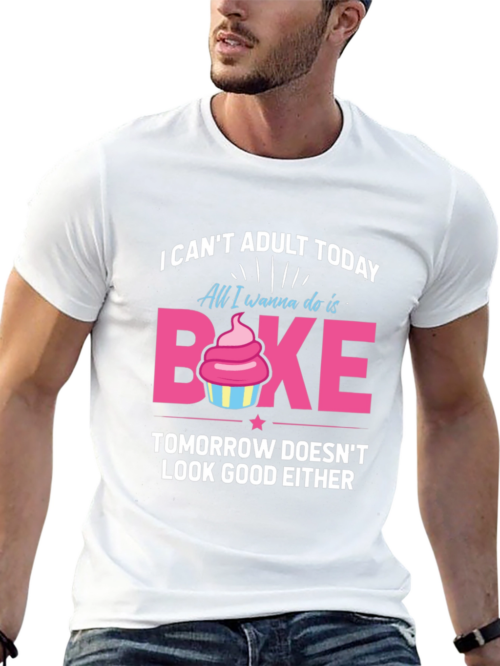 Funny Baking T-Shirt - I Cant Adult Today