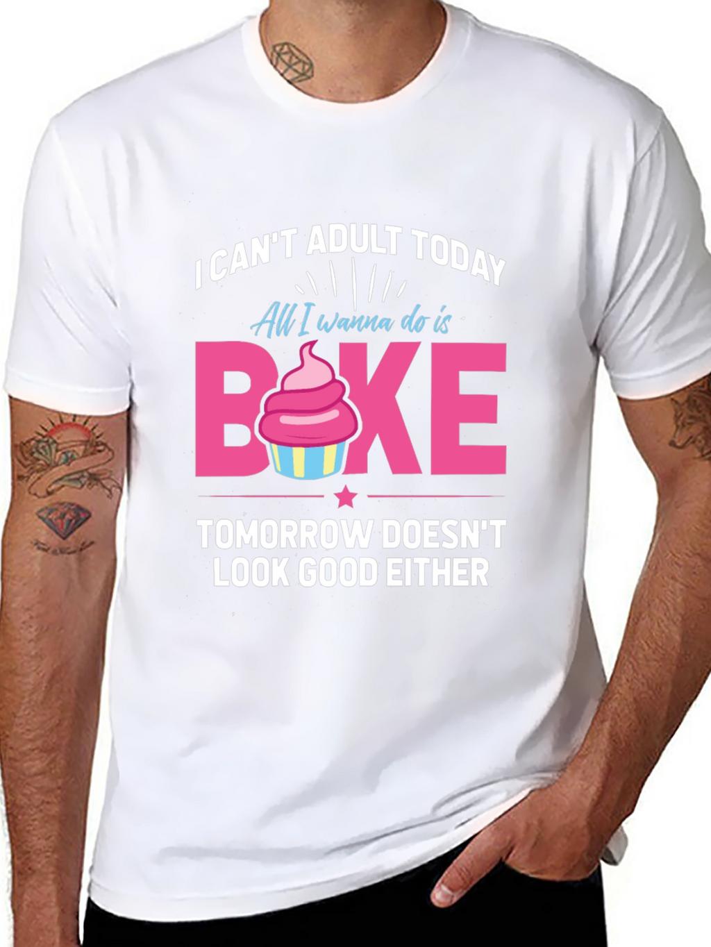 Funny Baking T-Shirt - I Cant Adult Today