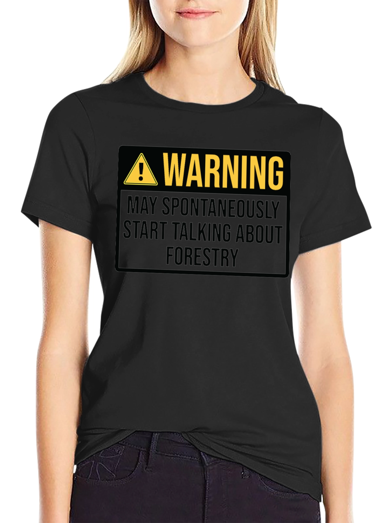 Warning May Spontaneously Talk About Forestry T-Shirt