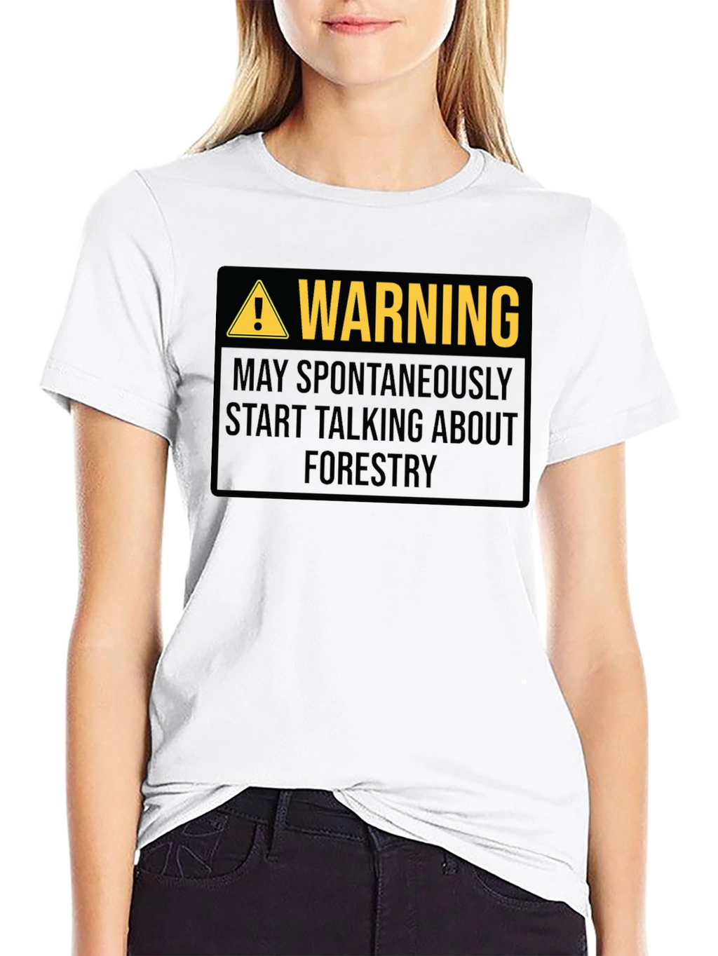 Warning May Spontaneously Talk About Forestry T-Shirt