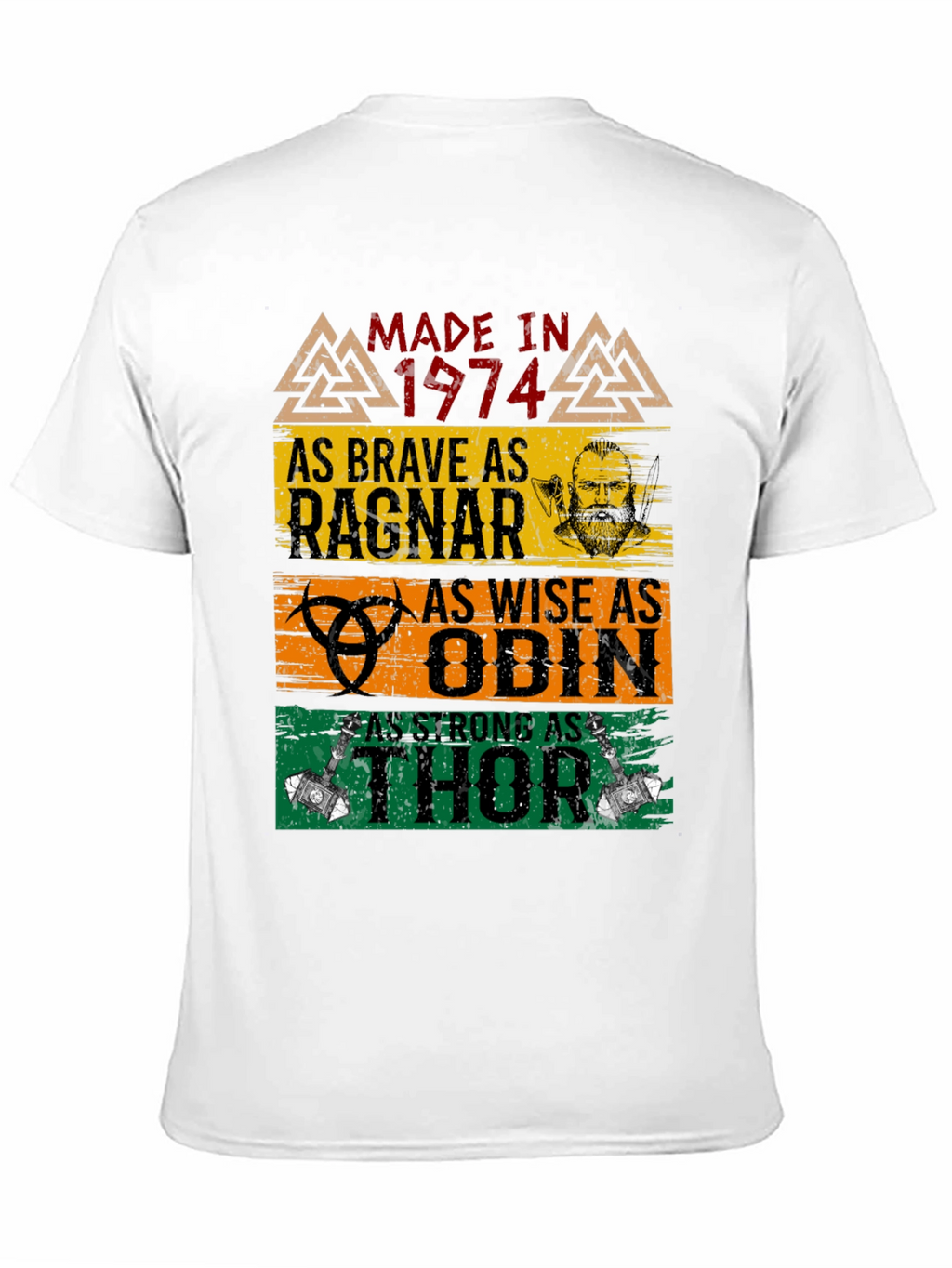Made In 1974 Viking T-Shirt Ragnar Odin Thor