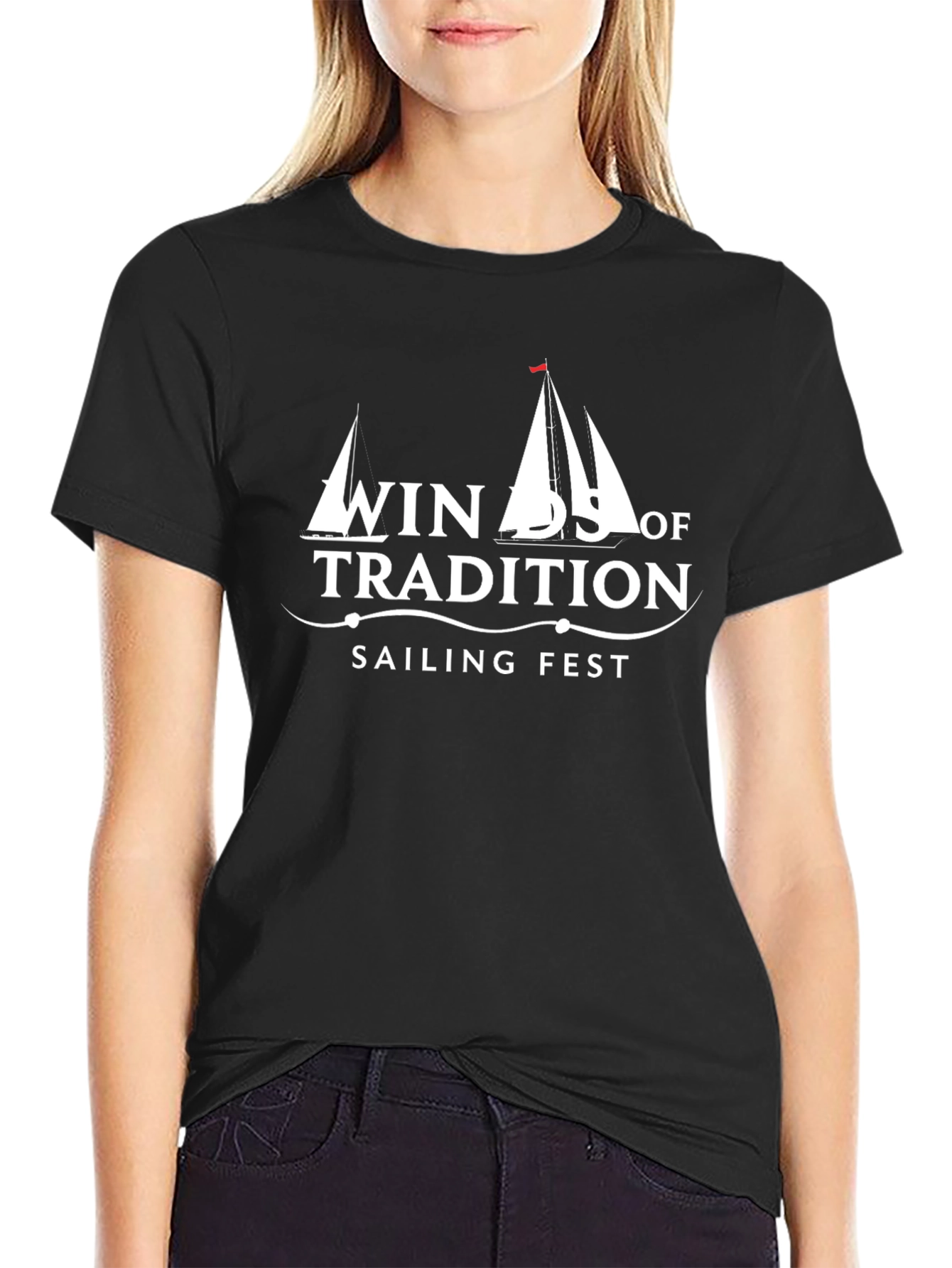Winds of Tradition Sailing Fest Black T-Shirt