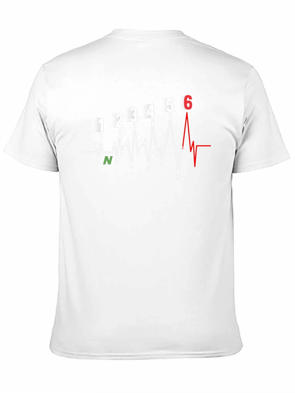 Motorcycle Gear Shift Heartbeat T-Shirt