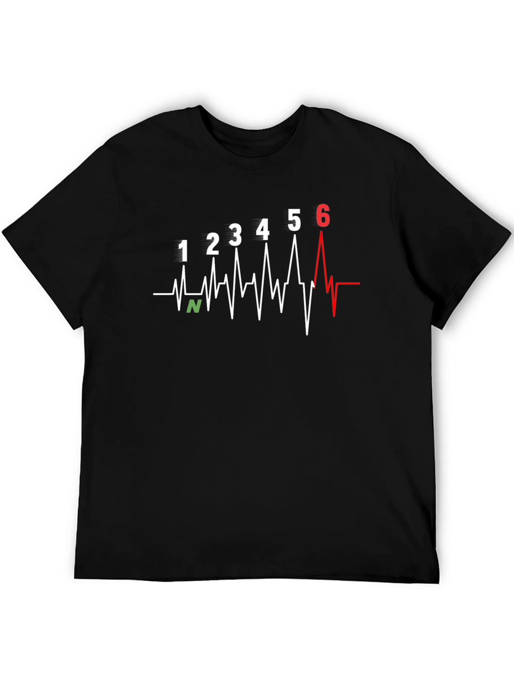 Motorcycle Gear Shift Heartbeat T-Shirt