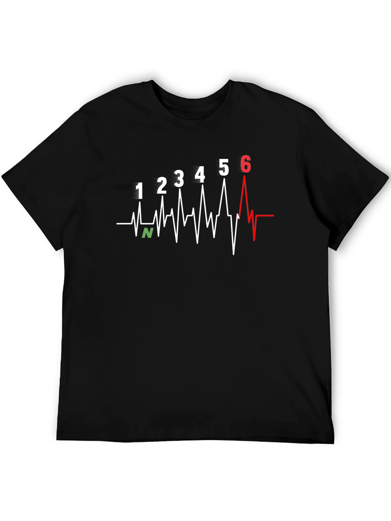 Motorcycle Gear Shift Heartbeat T-Shirt
