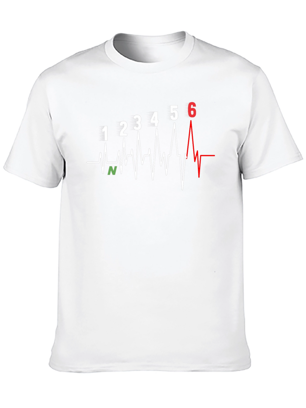 Motorcycle Gear Shift Heartbeat T-Shirt