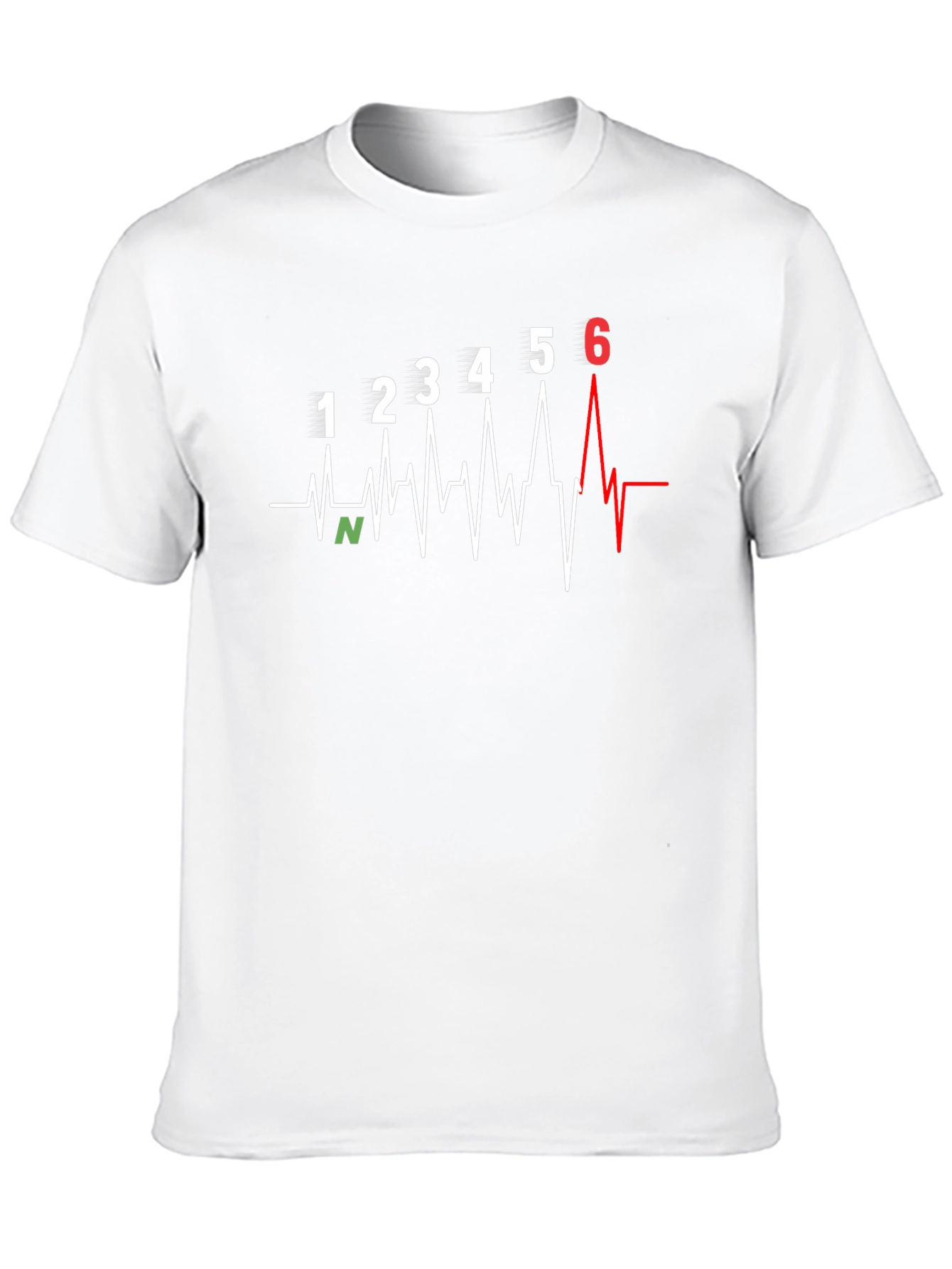 Motorcycle Gear Shift Heartbeat T-Shirt
