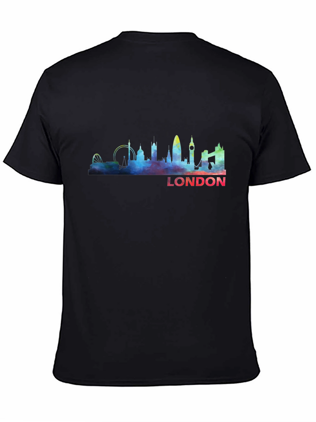 London Skyline Graphic Tee - Black