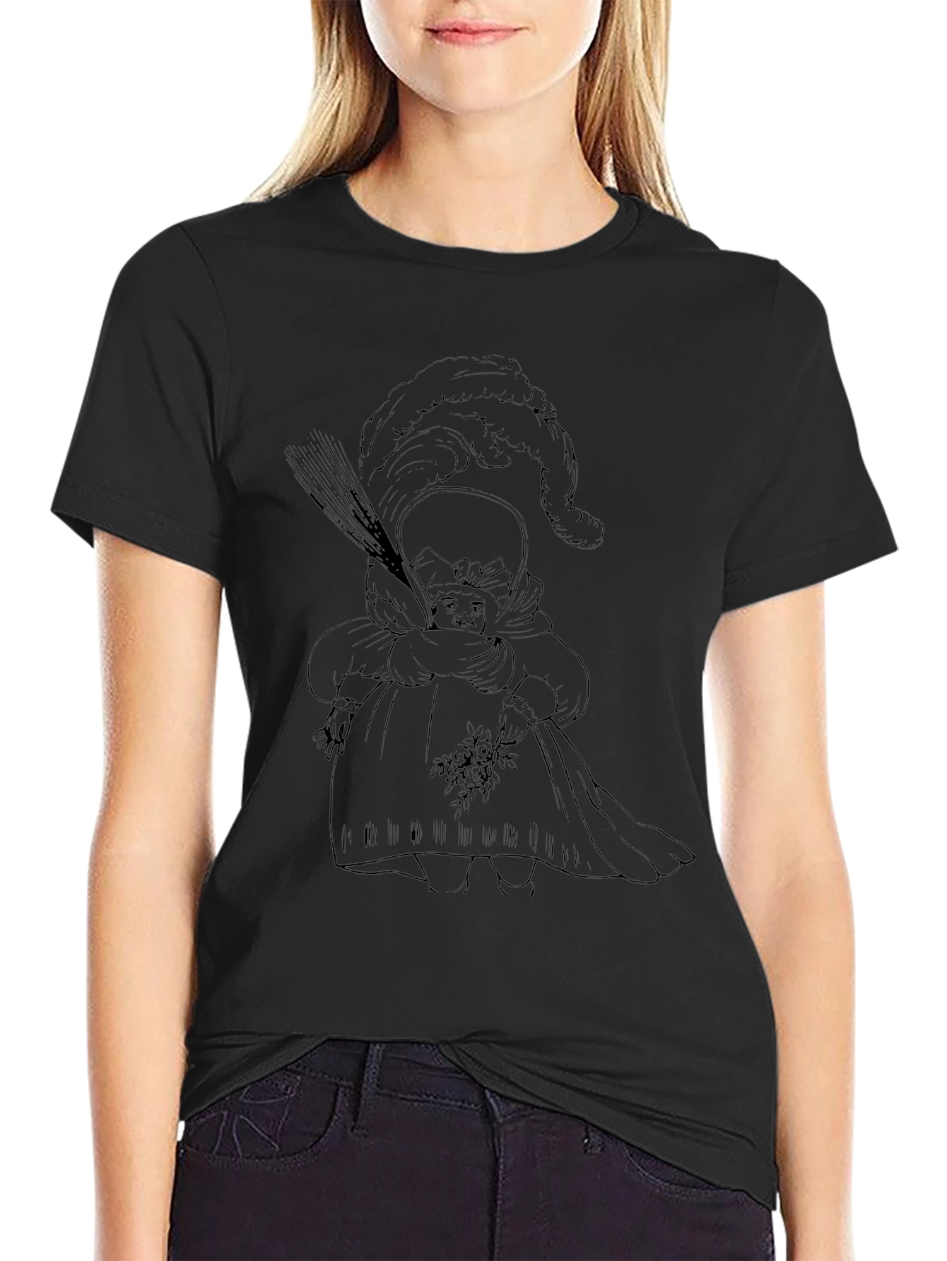 Whimsical Doll Graphic T-Shirt - Unique Design