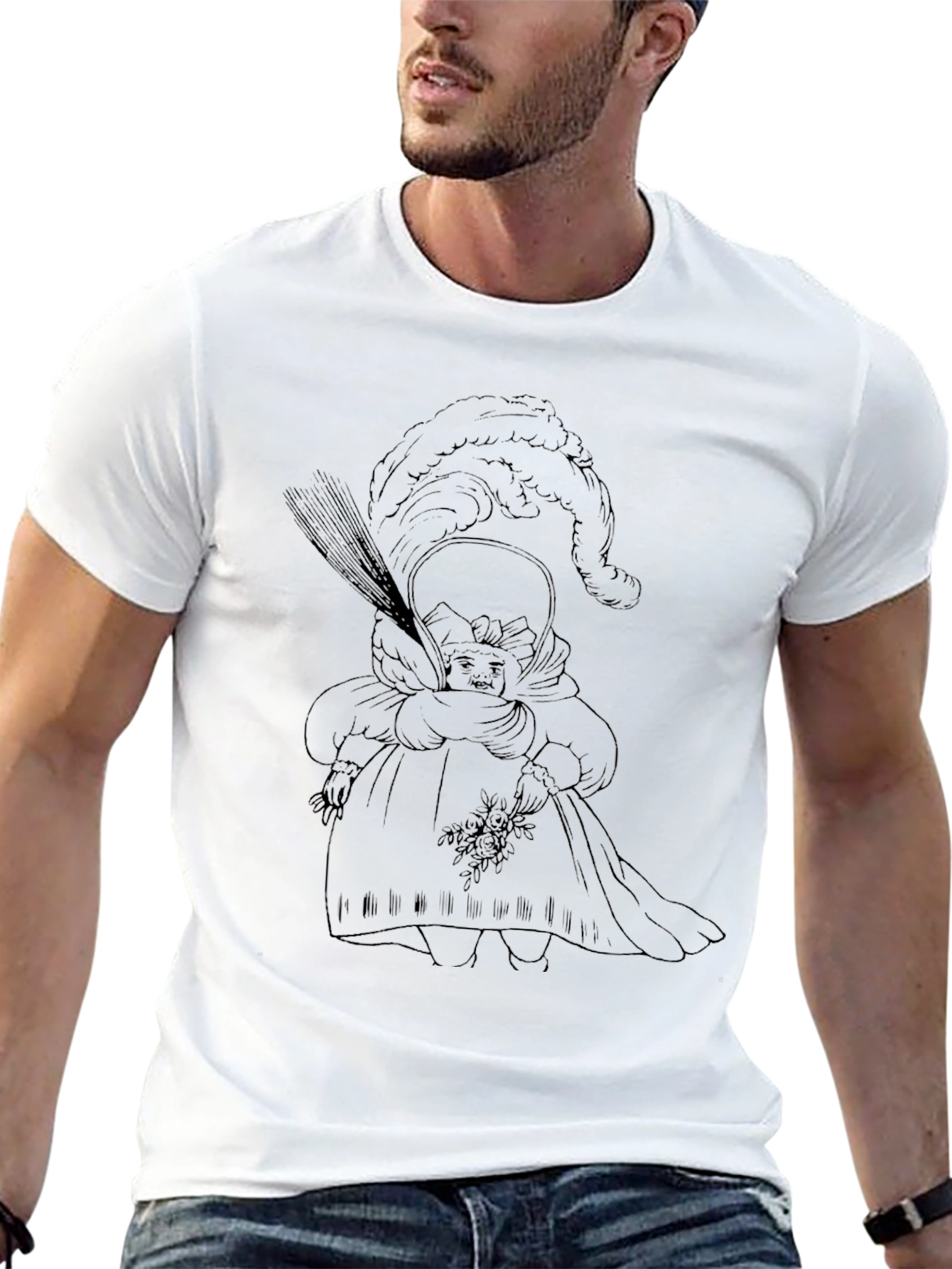 Whimsical Doll Graphic T-Shirt - Unique Design