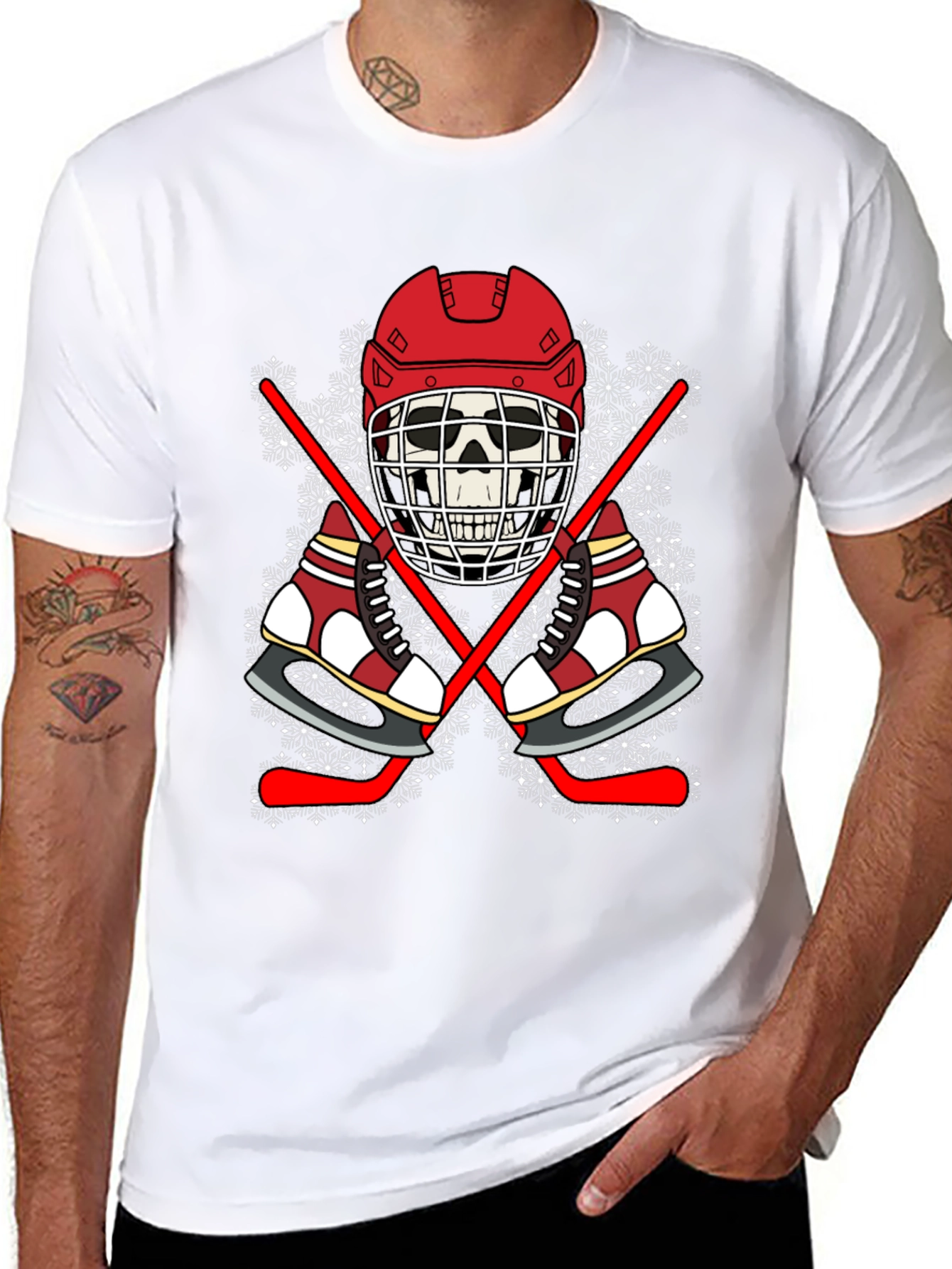 Hockey Skeleton T-Shirt: Cool Winter Sports Tee