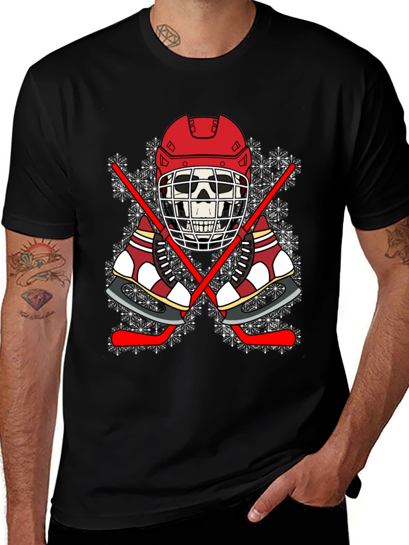Hockey Skeleton T-Shirt: Cool Winter Sports Tee