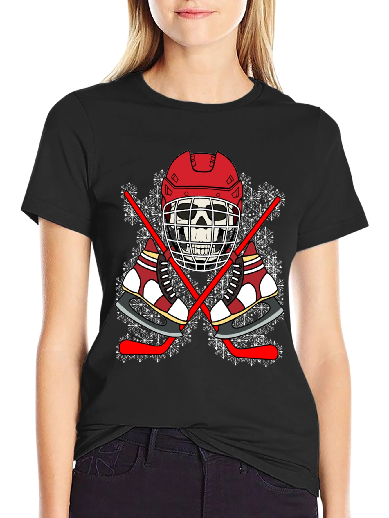 Hockey Skeleton T-Shirt: Cool Winter Sports Tee