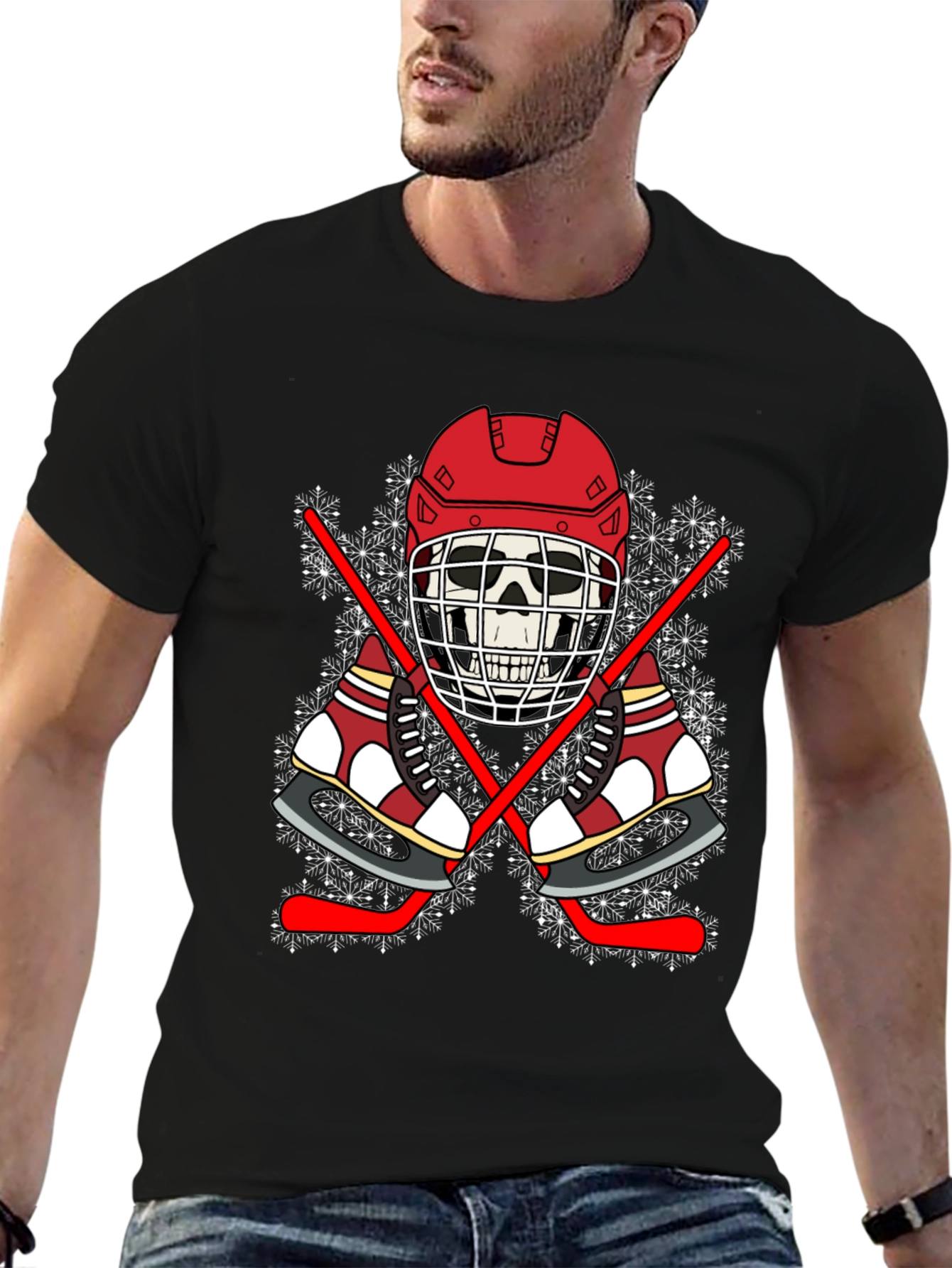 Hockey Skeleton T-Shirt: Cool Winter Sports Tee
