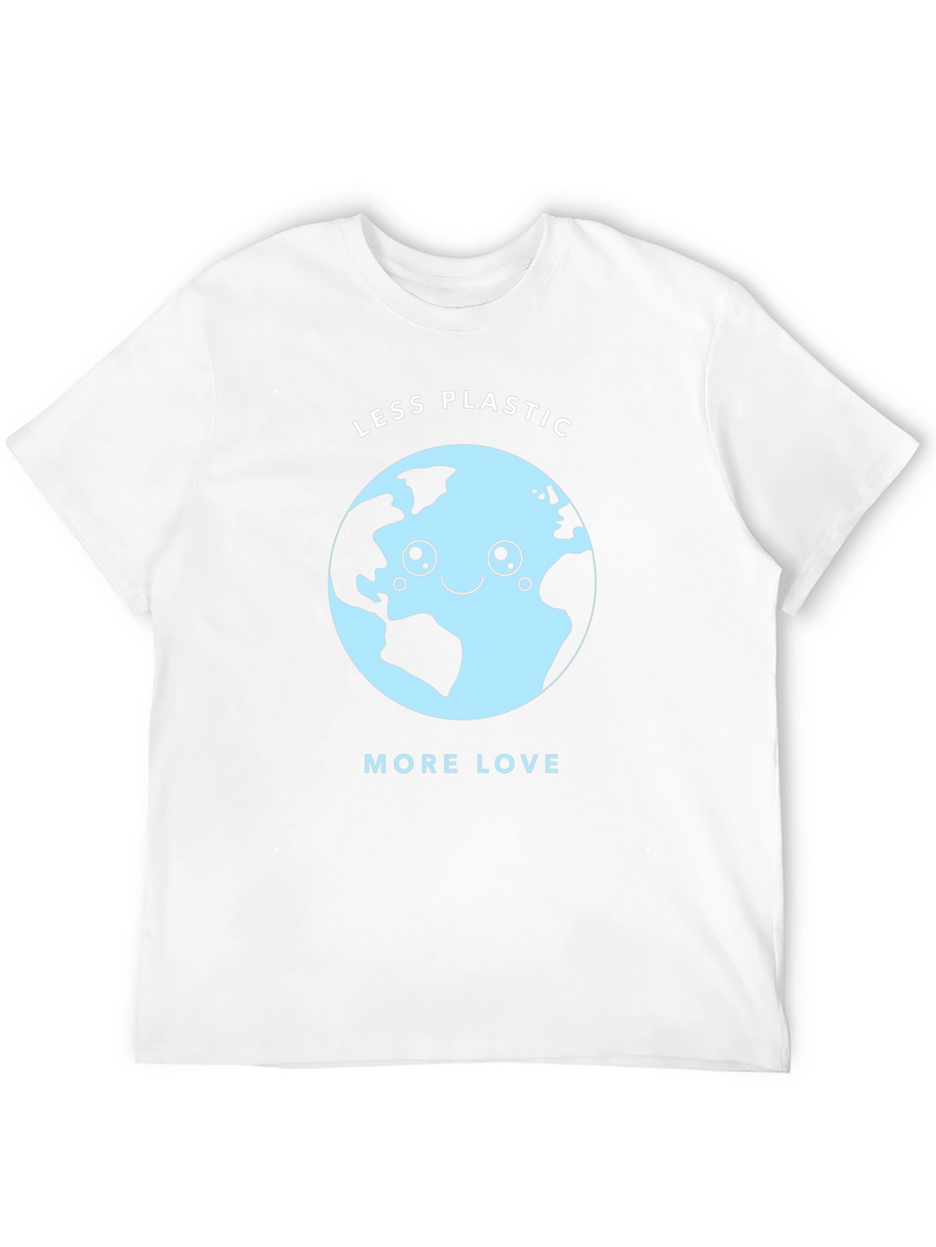 Eco-Friendly Less Plastic More Love Graphic Tee
