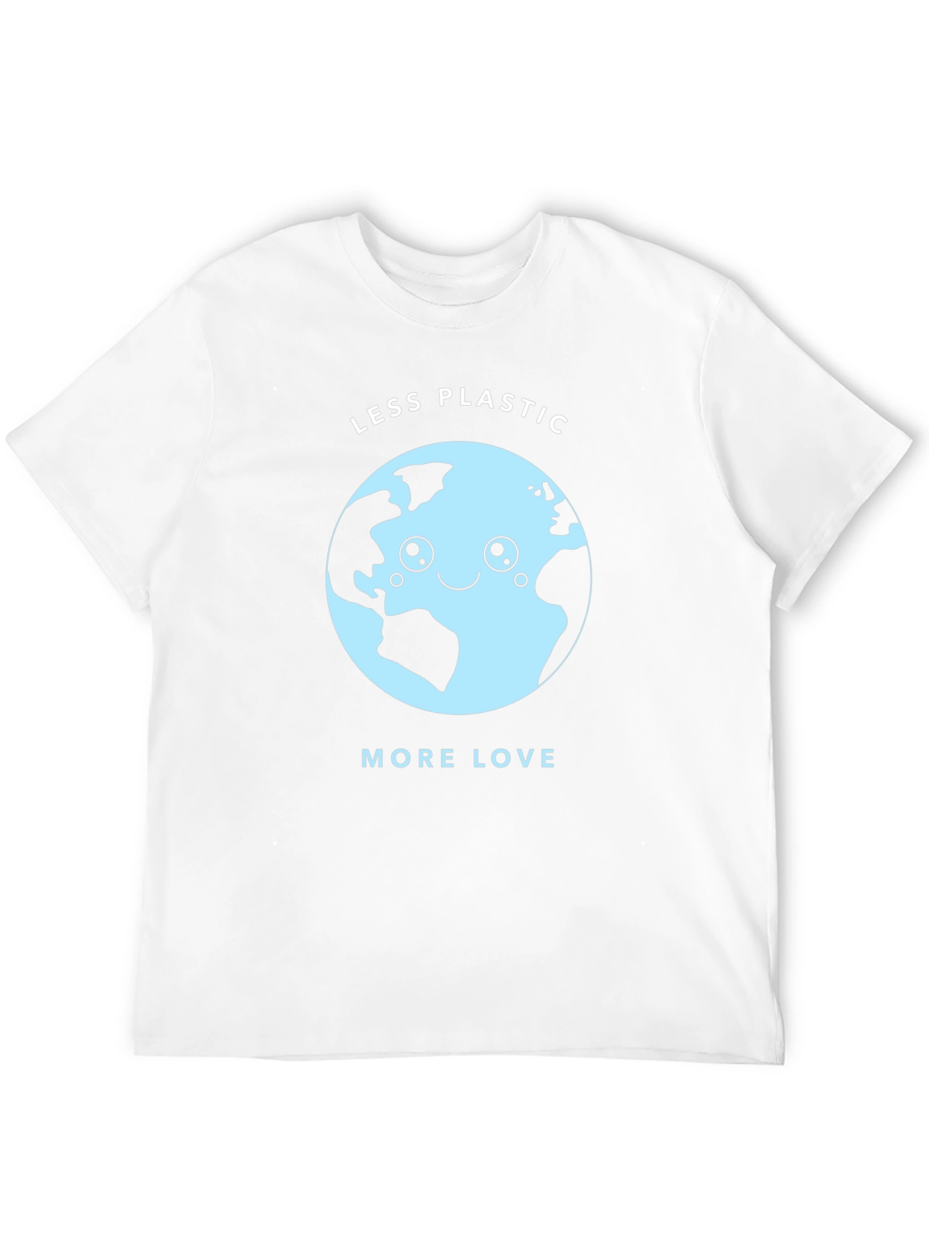 Eco-Friendly Less Plastic More Love Graphic Tee