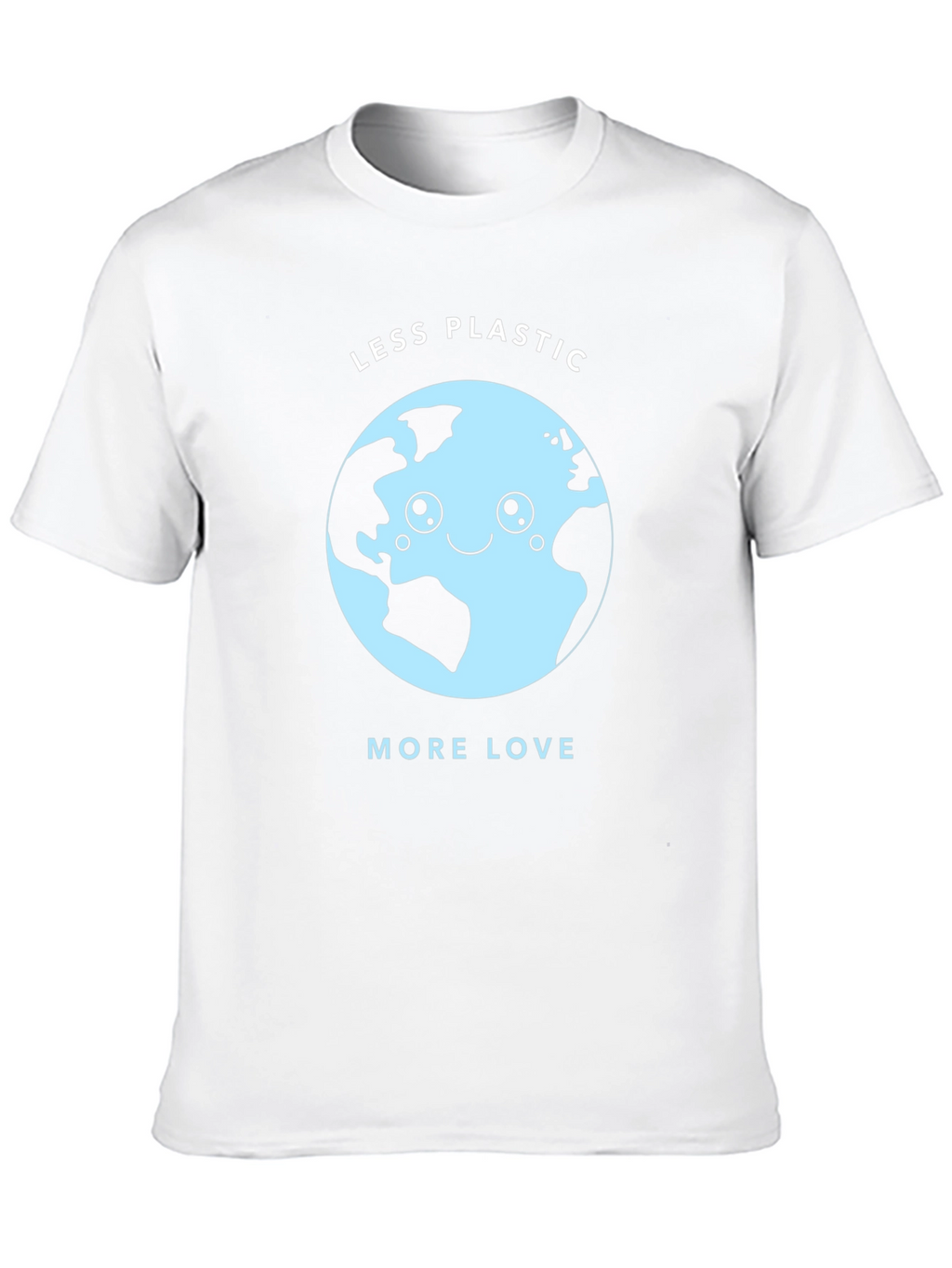 Eco-Friendly Less Plastic More Love Graphic Tee