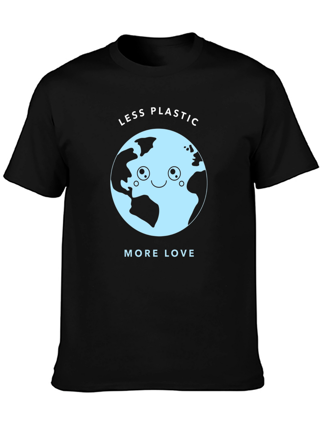 Eco-Friendly Less Plastic More Love Graphic Tee
