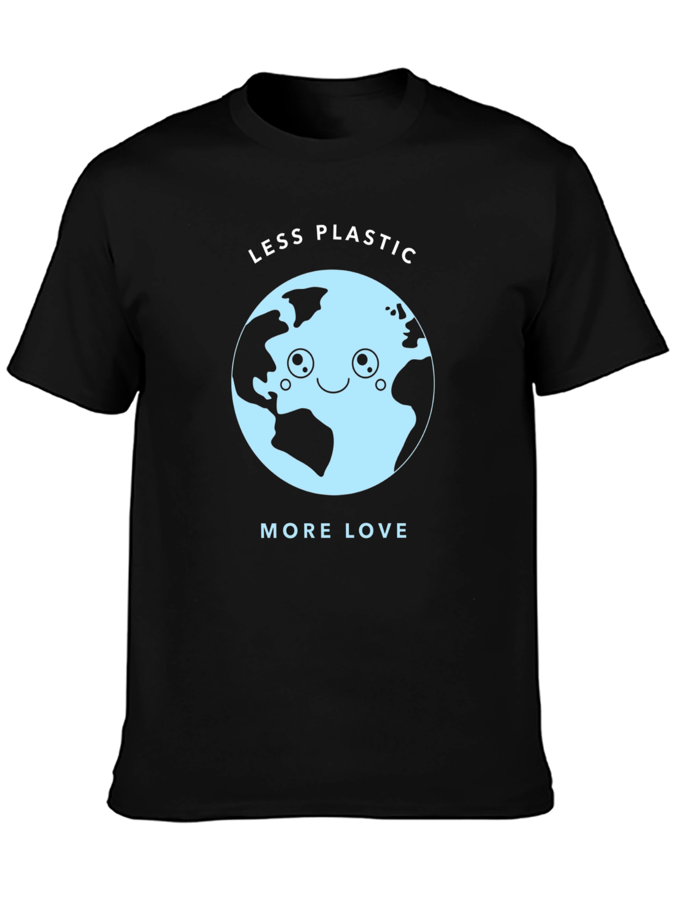 Eco-Friendly Less Plastic More Love Graphic Tee