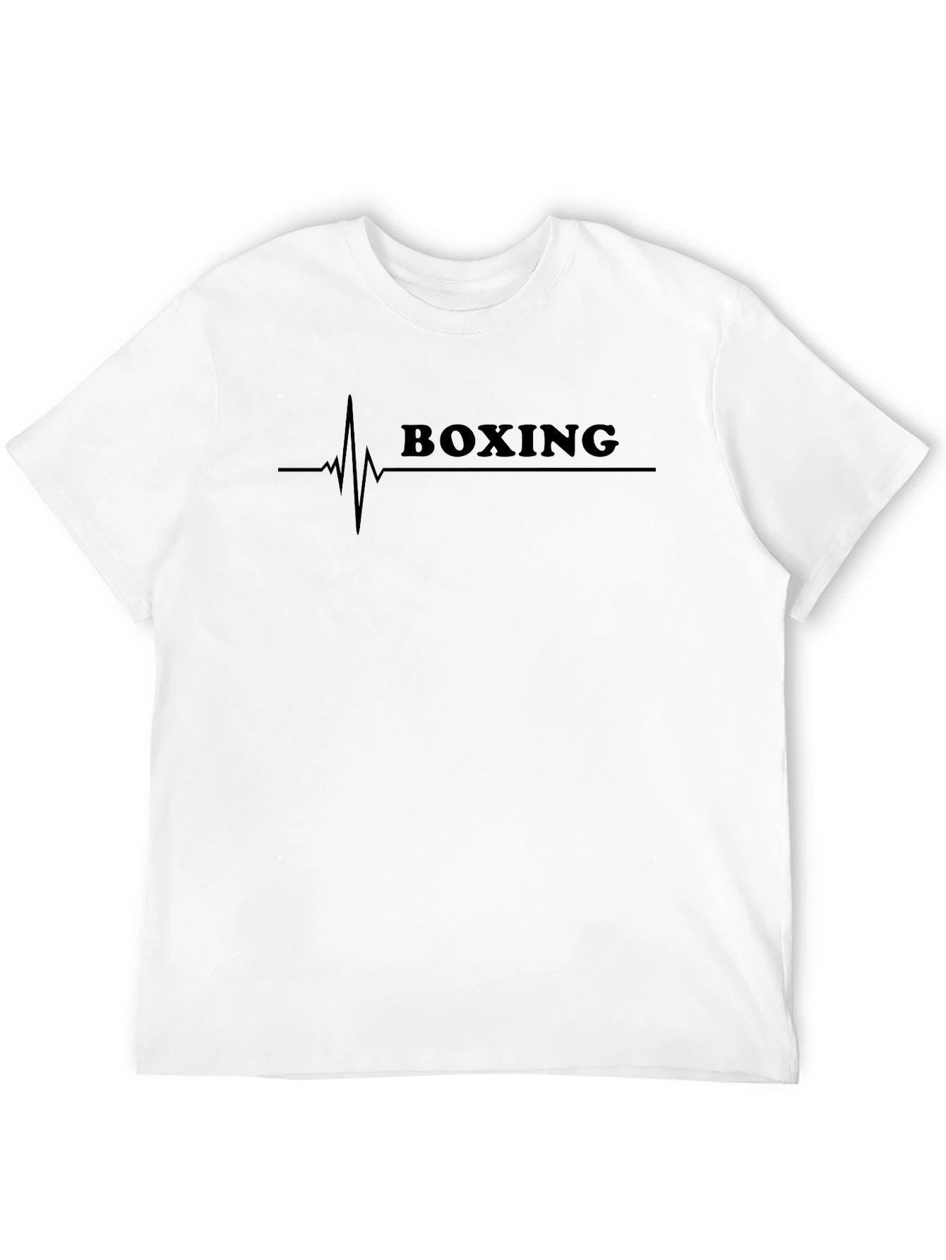 Boxing Heartbeat Graphic T-Shirt - Black