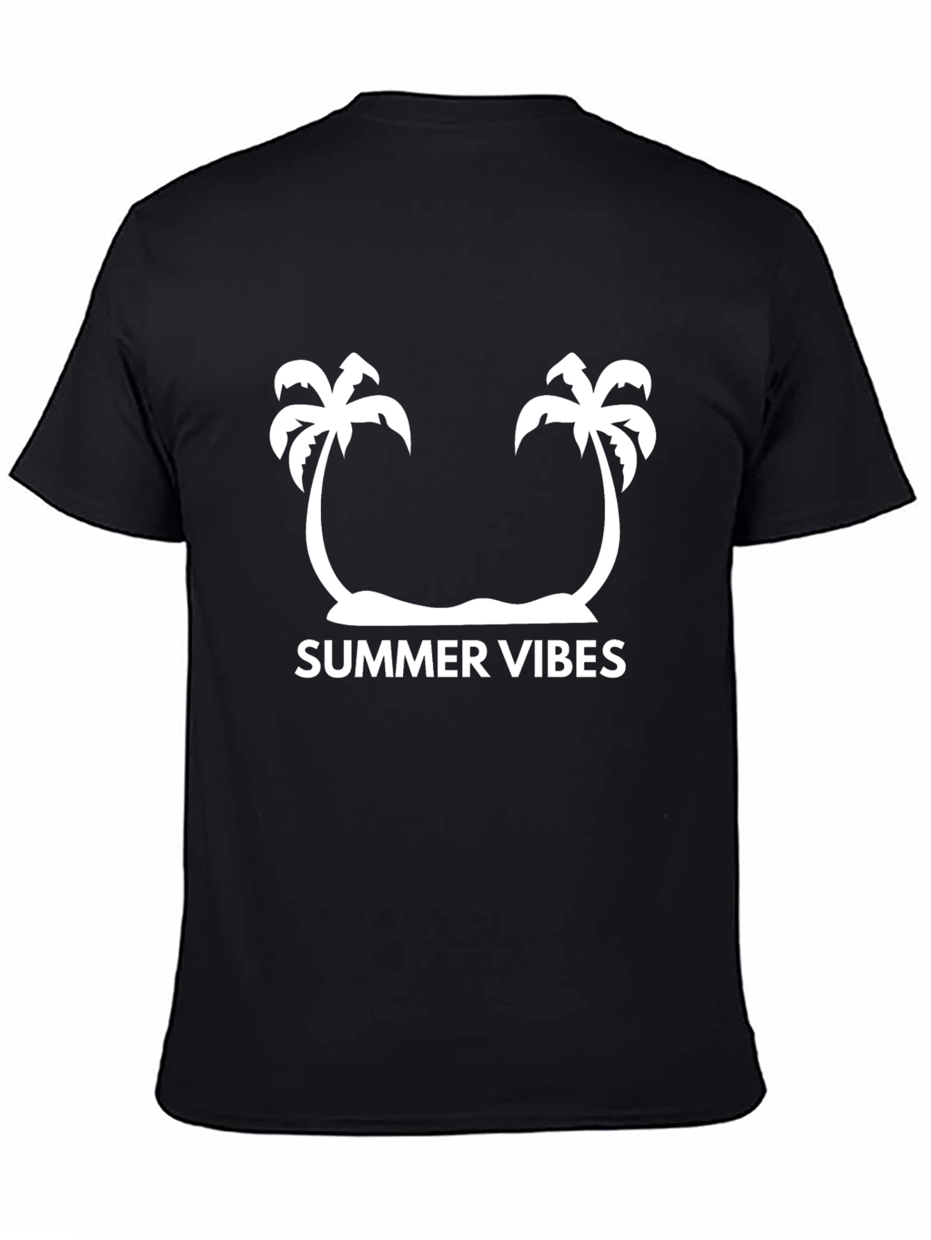 Summer Vibes Palm Tree Graphic Tee - Casual Style